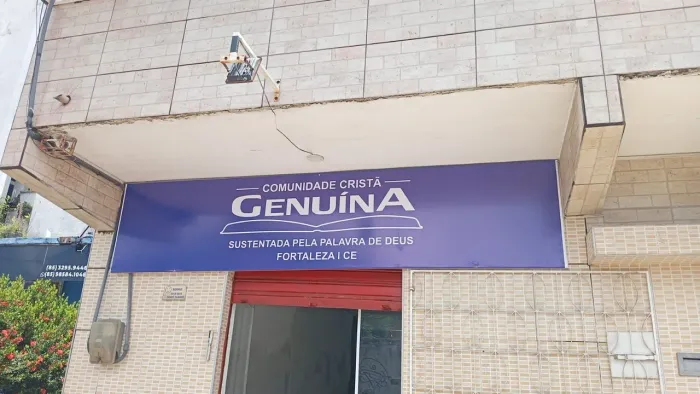 Placa de metalon com lona 