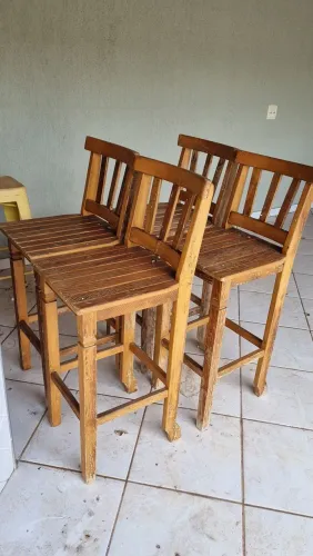 Banquetas madeira maciça