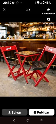 Mesas de bar no precinho