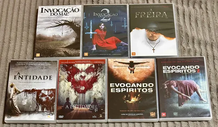Dvds Lote com 7 Filmes Terror 
