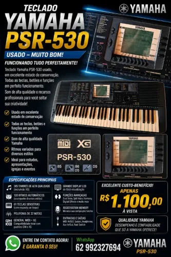 Teclado yamaha PSR 530