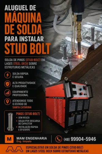 Aluguel de máquina para solda de stud bolt