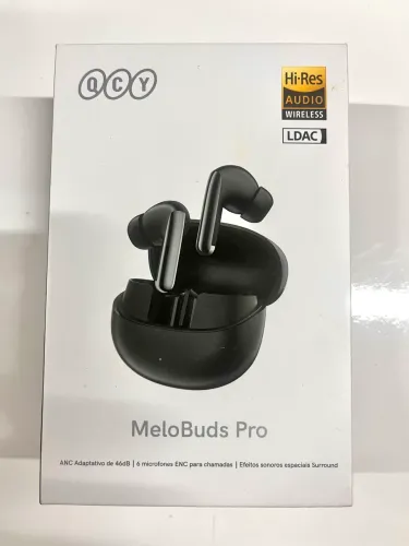 Fone Bluetooth QCY MeloBuds Pro Original - Preto | Pouquíssimo usado