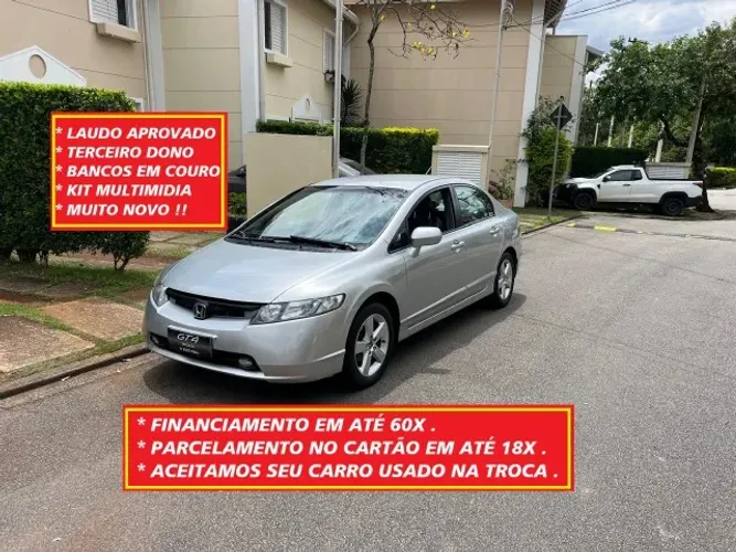 Honda Civic Sedan LXS 1.8/1.8 Flex 16V Mec. 4P 2008