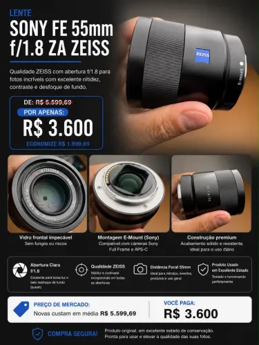 SONY FE 55mm f/1.8 ZA ZEISS