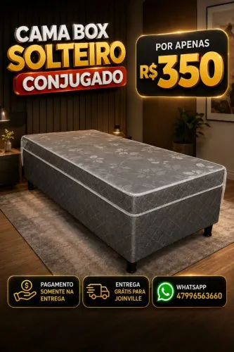 Cama de solteiro conjugada valor 350 frete grátis pra Joinville WhatsApp *