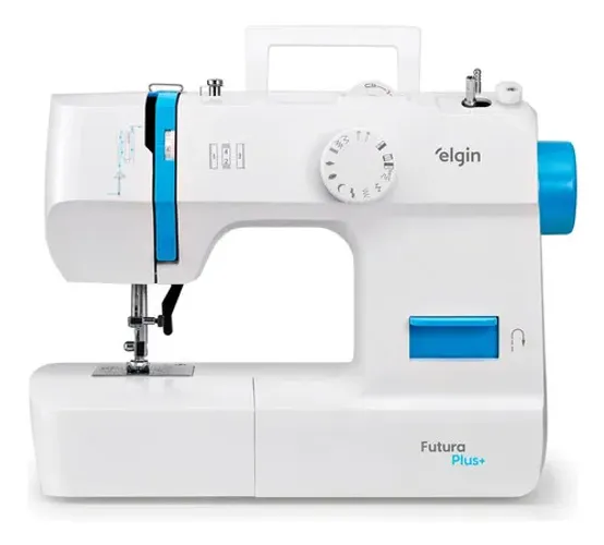 Máquina De Costura Elgin Futura Plus 12 Pontos 127v Portátil
