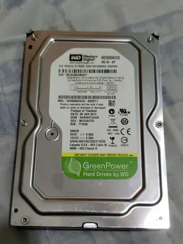 HD 500gb WD Western Digital GreenPower