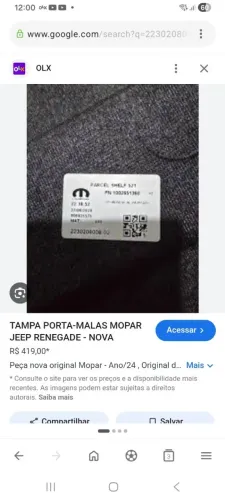 Peças para reposição 