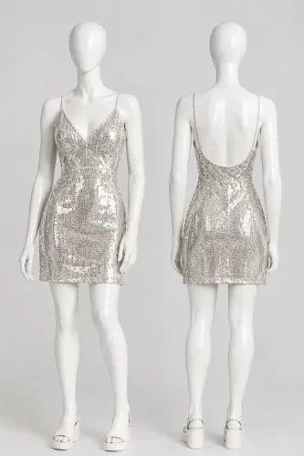 Vestido prateado ? tamanho P