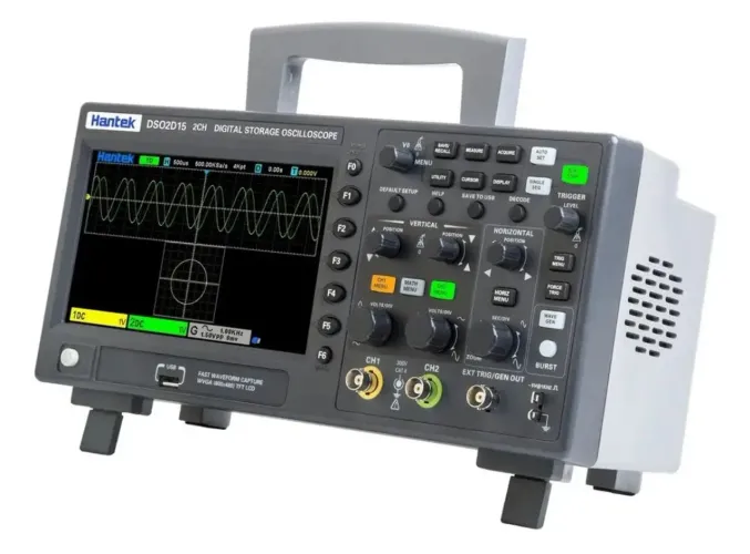 OSCILOSCÓPIO DIGITAL HANTEK DSO2D15 C/GERADOR FUNÇÃO