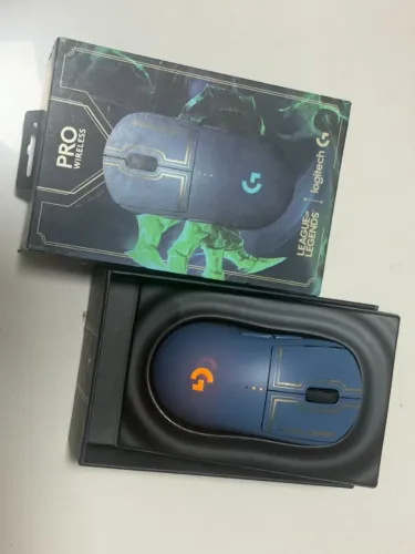 Mouse Logitech G Pro Hero Rgb Lol Sem Fio Azul (Usado)