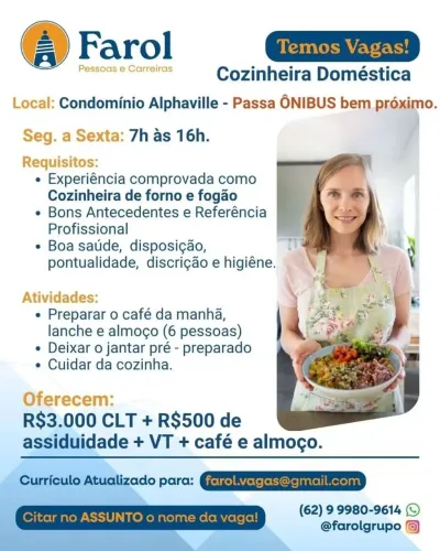 Vagas de Emprego URGENTES 