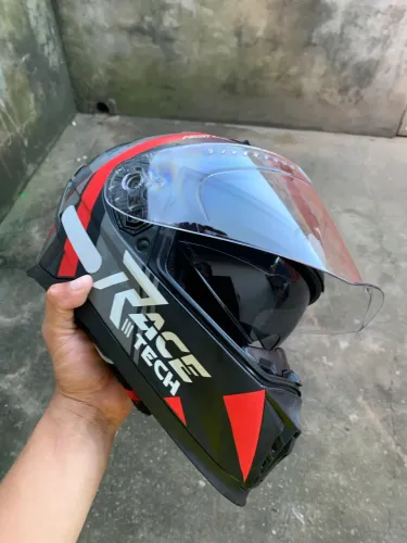 CAPACETE RACE TECH MAIS INTERCOMUNICADOR V6