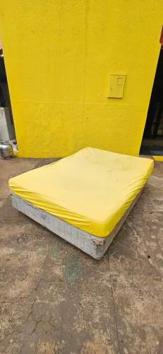 cama box casal padrão base e colchão espuma ENTREGA GRÁTIS