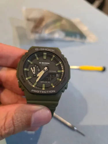 Relógio g shock ga 2100 verde