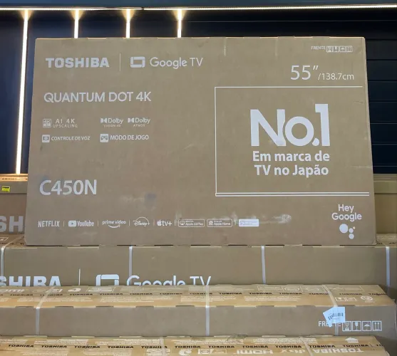 TELEVISÃO TOSHIBA 55 POLEGADAS QLED NA PROMOÇÃO ?