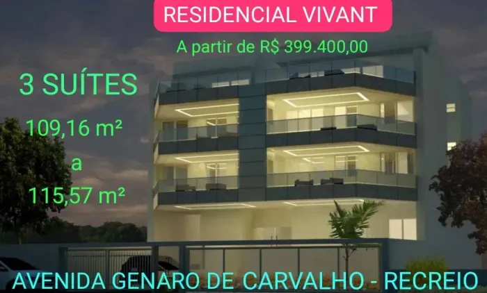 Apartamentos e coberturas com 3 suítes próximo ao Supermercado Guanabara