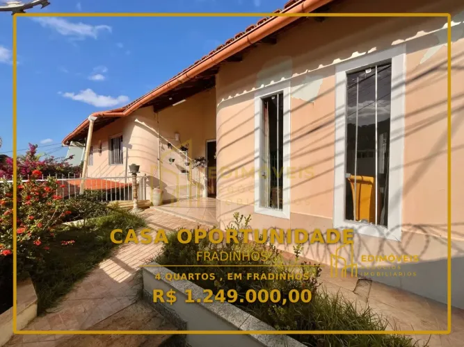 Casa Espetacular em Fradinhos: 3 Quartos, Suíte e Churrasqueira