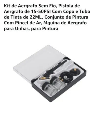 Kit 6 peças novo Aerografo para pintura