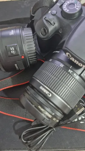 Kit Canon T5 + lente 50mm 12 mil cliques
