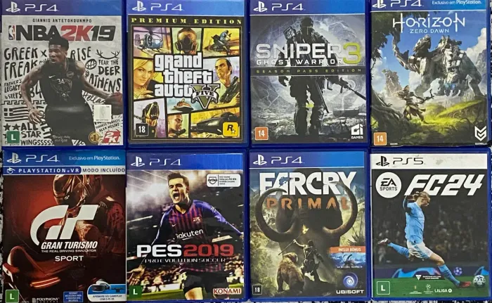 Lote de jogos para ps4 e ps5 