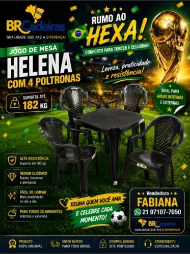 Mesa com poltronas Helena