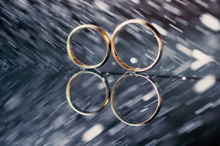 Par de alianças de ouro 18k 