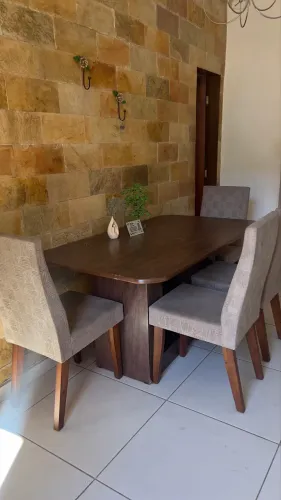 Mesa madeira mdf 6 lugares