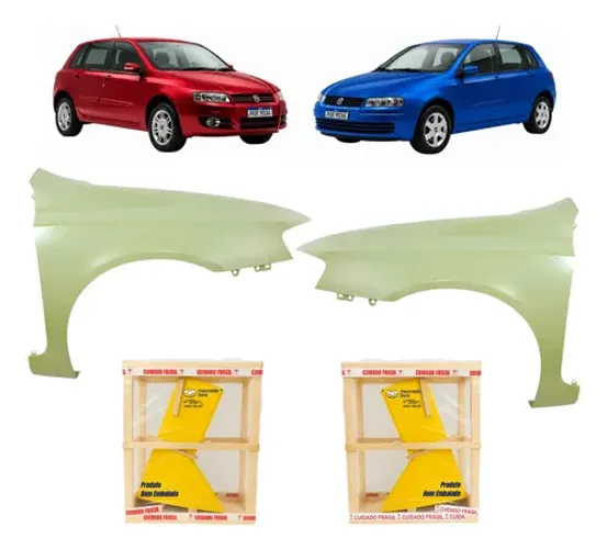 Par Paralama Fiat Stilo 2003 A 2011 Sporting Attractive