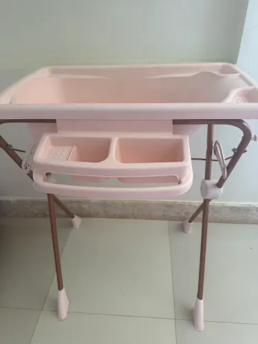 Banheira plástica para bebê Classic rose Galzerano