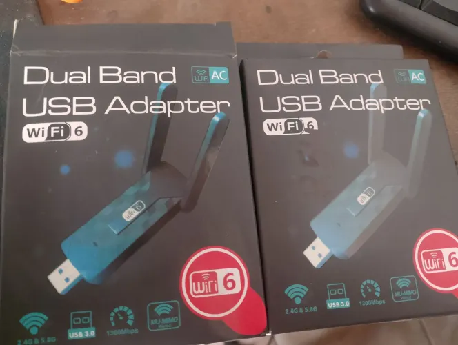 Adptador wi-fi 2.4G e 5g 1300Mbps