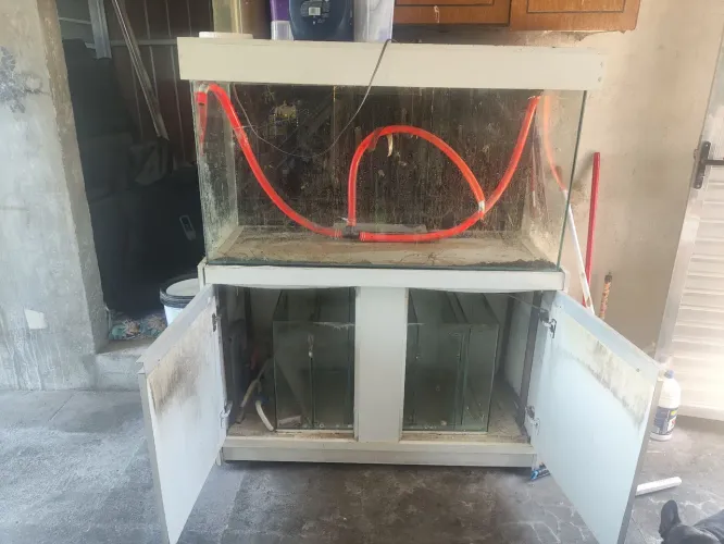 Sump de aquário e aquário 