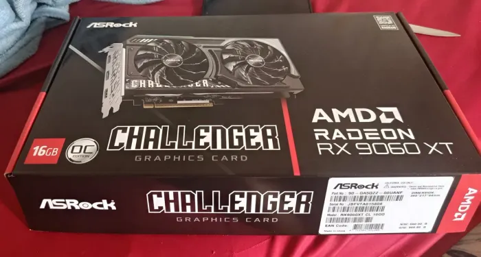 Placa de vídeo (NOVA) RX 9060 XT ASROCK