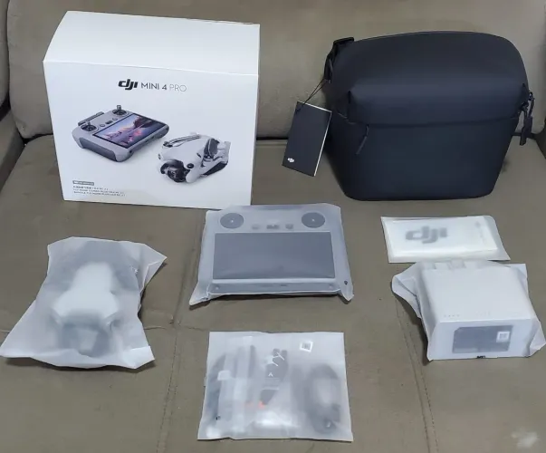 DRONE DJI MINI 4 PRO COMBO PLUS DE 45 MINUTOS SÓ TESTADO VERSÃO NACIONAL BR NA GARANTIA