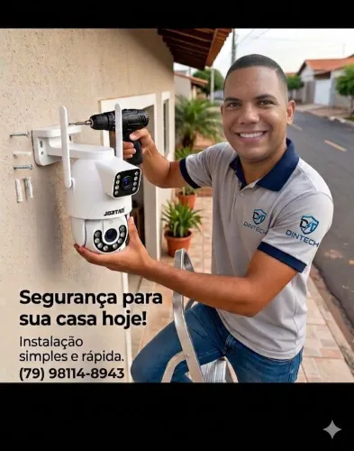 Instalação de câmera e casa inteligente, cabeamento estruturado