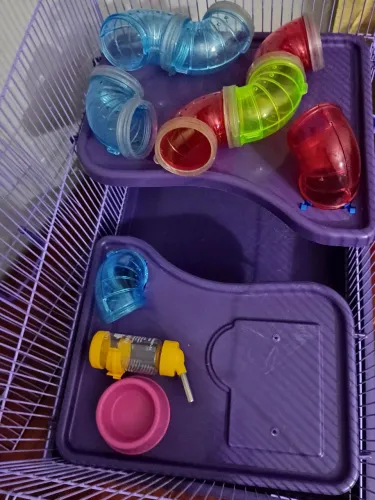 GAIOLA HAMSTER LUXO 2 ANDARES