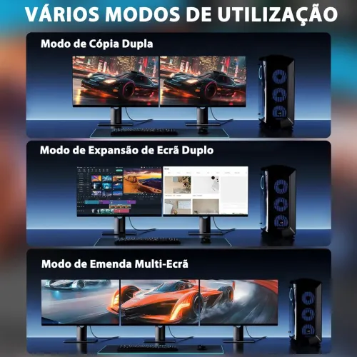 Cabo Displayport 1.4 8k 4k Hdr Resistente 240hz-3 Metros