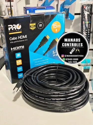 Cabo de 15 metros ultra HD ( HDMI) R$120 valor a vista