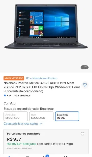 Notebook positivo