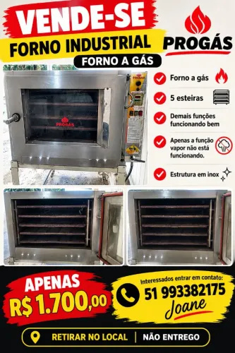 Forno a gás Progás 