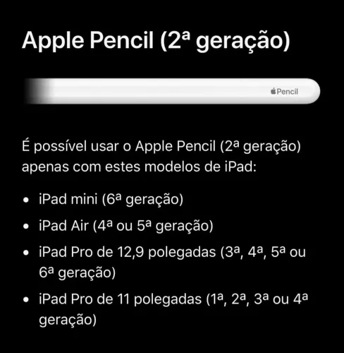 Vendo Caneta iPad 2ª geração.