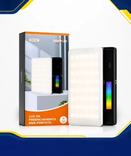 Luz De Preenchimento Led Rgb Recarregável Oberon