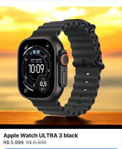 A pole Watch ultra 3 BLACK LACRADO