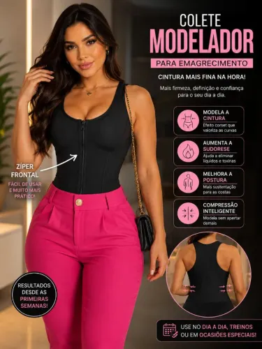 Cinta Colete Modeladora - Pronta Entrega + Envio Imediato