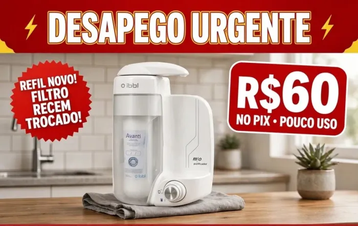 Água pura é melhor