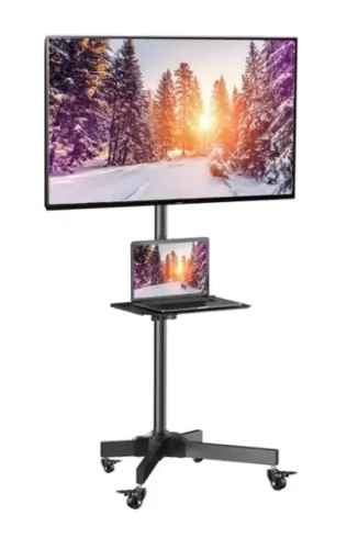 Suporte Pedestal P/ Tv Apresentação Vídeo Aula Display