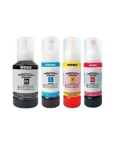 Kit Tinta Epson Kora Compatível - 4 Cores (L3150 L3250 L3110) - Lacrado