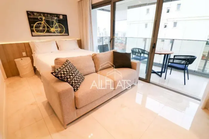 Apartamento com 1 quarto para alugar, 42 m²- Pinheiros - São Paulo/SP