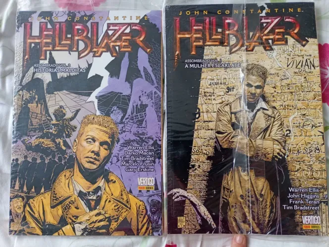 Hellblazer assombrado, história completa 1 e 2 a mulher escarlate e histórias malditas 